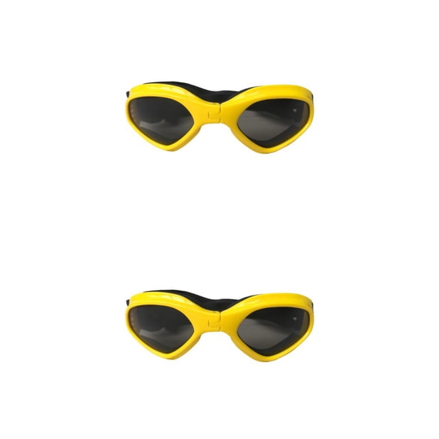 Methold 1 par de gafas de sol para mascotas, gafas de repuesto Amarillo 2Conjunto