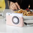 thumbnail image 4 of Wosthever Ventilador pequeño con cuello colgante, ventiladores personales ajustables para dormitorio, gimnasio, 3 velocidades, accesorios de Electrodomésticos Rosado Wosthever HA065100-04B, 4 of 6