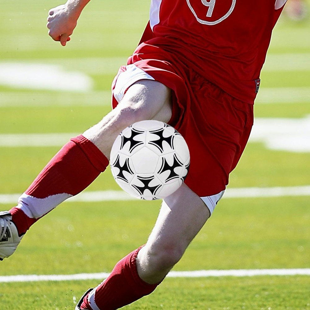 Slccxzc Size 5 Inflatable Soccer Ball, Lightweight PVC Soft Sports Ball for Indoor Outdoor Play