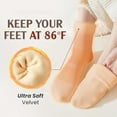 thumbnail image 4 of Fleececozy - Ultra-Soft Velvet Slim Thermal Socks, Luviess Fleece Cozy Socks for Women Winter Warm Thermal Stockings, 4 of 6