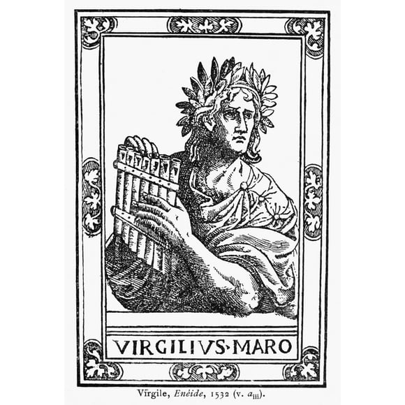 Virgil (70-19 B.C.). /Nroman Poet. Woodcut From An Edition Of Virgil'S 'Aeneid' Published At Venice, Italy, In 1532. Poster Print by  (18 x 24)