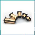 thumbnail image 5 of Patas De Muebles Patas De Muebles De Acero Inoxidable Patas De Muebles Redondas De Metal Mesa Sofá Cama Soporte De Encimera De TV Con Tornillos, 4 Piezas, Oro (3 Cm), 5 of 5