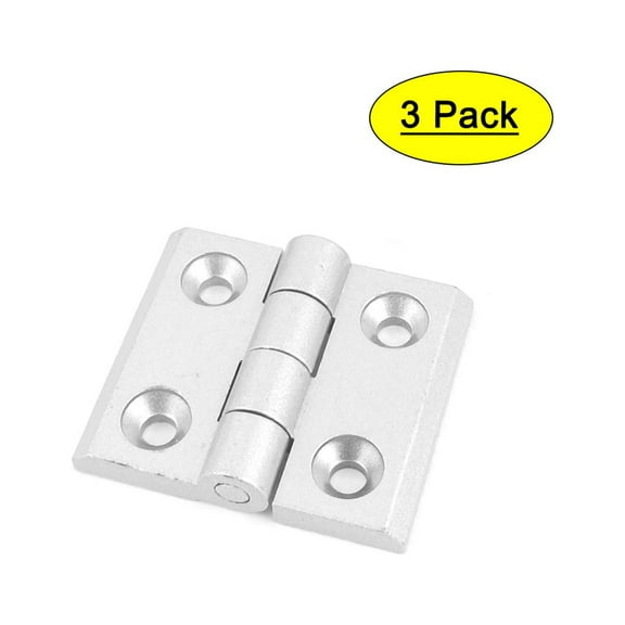 Uxcell Gate Aluminum Alloy Weldable Door Hinge Silver Tone 3pcs