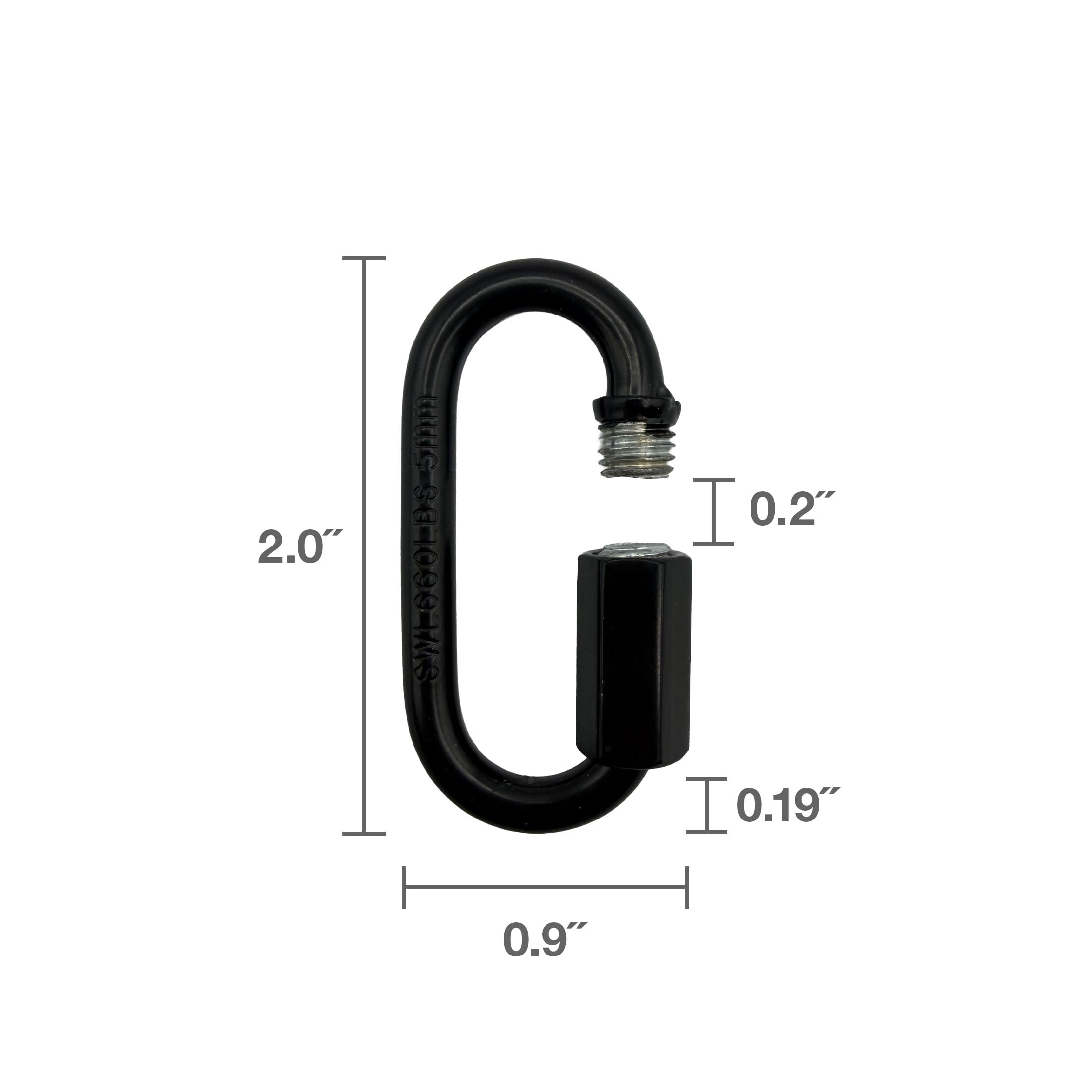 3/16" Black Quick Link, Peerless Chain, 4761138Q