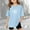 Sky Blue, variant on SUYIDA Girls T Shirts Oversized Crew Neck Short Sleeve T-Shirt Cute Print Casual Basic Shirts Kids Summer Clothing Sky Blue,160