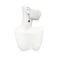 thumbnail image 2 of Silvertone Purple Grapes Crystal Madison Leverback Earrings, 2 of 2