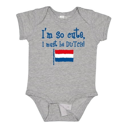 

Inktastic So Cute Dutch Gift Baby Boy or Baby Girl Bodysuit