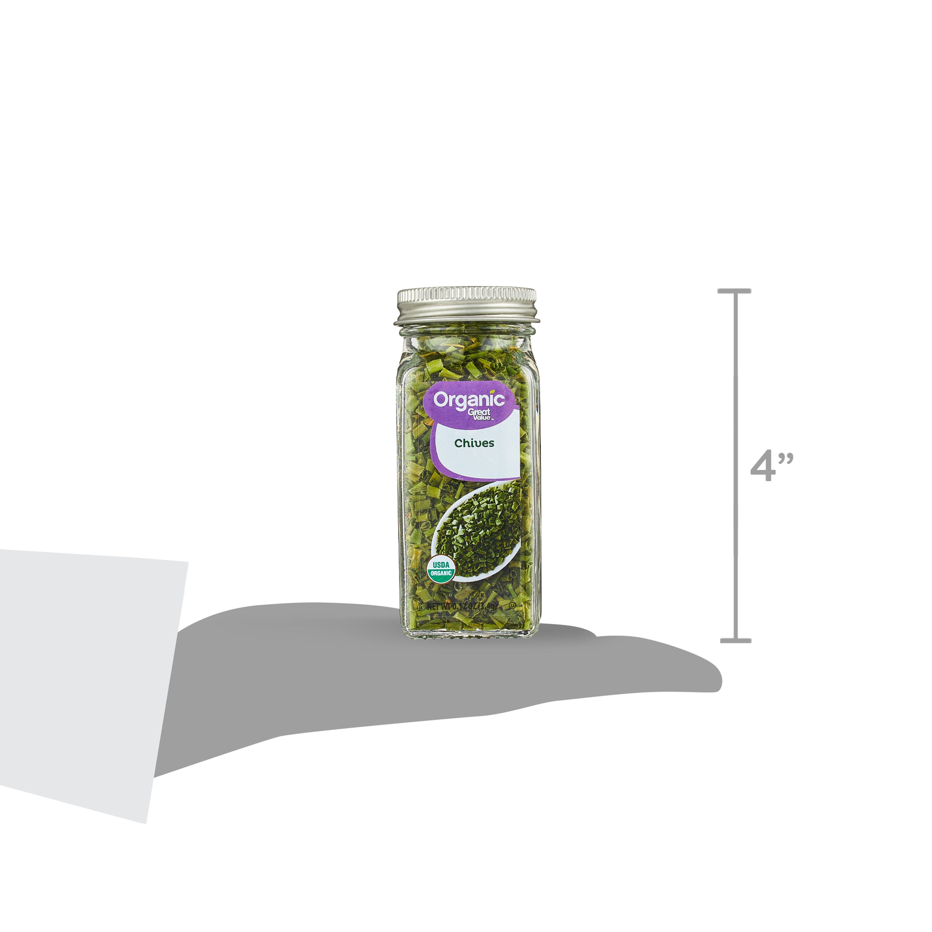 (3 pack) Great Value Organic Chives, 0.12 oz