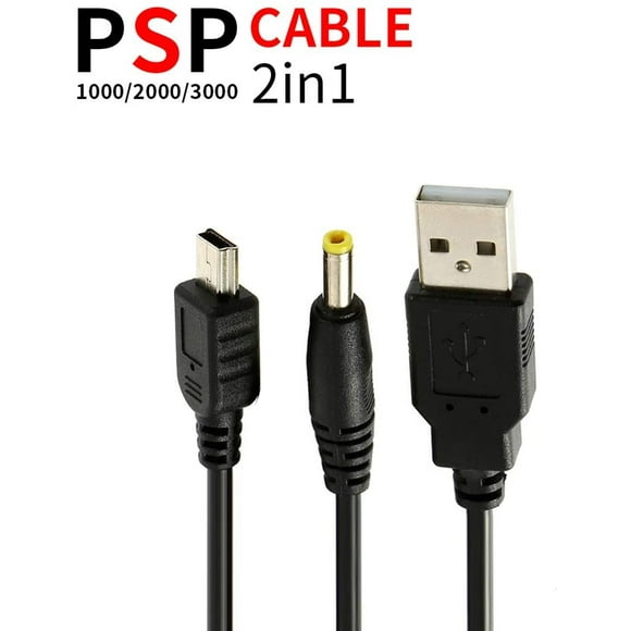 iafer Data & Power USB Cable Compatible with Sony PSP 1000, 2000, 3000