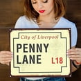 thumbnail image 4 of Penny Lane Sign - 11x14 Unframed Typography Art Print - Great Gift for The Beatles Fans (Printed on Paper, Not Metal), 4 of 6