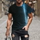 thumbnail image 2 of Camiseta de Manga Corta de Cuello Redondo de Impresión de los Hombres Moda Casual, Ajuste Suelto para la Capa de Invierno con Chaquetas Y Pantalones Cortos, 2 of 5