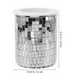 thumbnail image 4 of Mirror Suculentes Pot Disco Planter Vivería Accesorio de accesorios de maquillaje Presente de maquillaje, 4 of 7