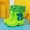 Green, variant on Lujianch Kids Rain Boots For Boys Mid Calf Boots With Adjustable Comfortable Non Outdoor Play Shoes For Daily School And Casual Wear Boys Winter Boots
