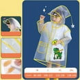 thumbnail image 4 of MEZZALL Summer Autumn Boys Girls Rainwear Plain Color Buttoned Thick Poncho Cartoon Raincoats Rain Ponchos Toddler Trenchcoat Classic / 8-10 Years, 4 of 4