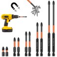 thumbnail image 3 of Wekvgz 10pcs Magnetic Cross Bit Set 25/50/65/90/150mm S2 Steel Cross Screwdriver Bit Set Non-slip High Hardness Impact Screwdriver Bit Cross Head Long Bits Set for Power Screwdriver Impact Drill, 3 of 10