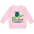 thumbnail image 2 of Inktastic Miami Beach, Florida Happy Sea Turtle Toddler Sweatshirt, 2 of 4