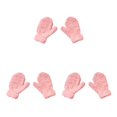 thumbnail image 3 of ZLight 1 Pair Kids Mittens Simple Style Clothes Accessory Solid Color Fingers Cover Beautiful Toddler Mitten for Winter Light pink 3Set, 3 of 6