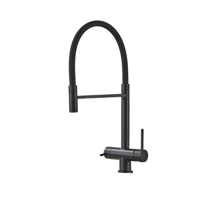 Kitchen Water Filter Faucet Dual Spout Pure Drinking Water Mixer Tap,Rotation Water Purification Feature Taps Kitchen Crane ,Easy to Install