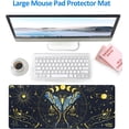 thumbnail image 3 of XXL Large Gaming Mouse Pad - Mystical Moth Mouse Pad 35.4" x 15.7" Extended Desk Mat with Stitched Edges, Non-Slip Base Water Resist Keyboard Pad, Big Mouse Pad for Gamer, Office, Home, 3 of 6