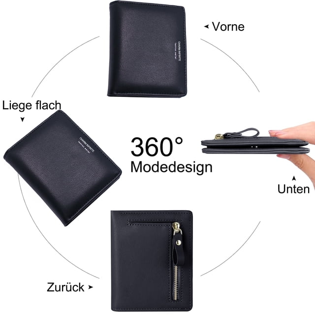 Cartera elegante azul para mujer, funcional, ligera y de diseño minimalista que se integra perfectamente a tu estilo de vida