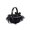 A003- Black (Simple), variant on Halloween Candy Bucket, Trick Or Treat Basket 8 Inch for Student Gothic Halloween Decor with Plastic Spiders Halloween Skeleton Accents Halloween Party Supplies for Halloween