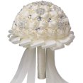 thumbnail image 1 of Artificial Wedding Bouquet with Rhinestones Pearls, 1 of 5