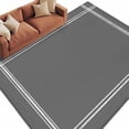 thumbnail image 2 of Pure Dark Grey Area Rug 5x8 FT, Non Slip Bedroom Throw Carpet, Simple Solid Color Washable Soft Floor Carpet Non-Shedding Rug for Living Room Nursery Dorm Office, 2 of 9