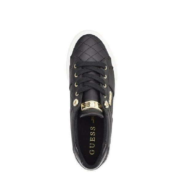 Tenis Guess Loven Dama Original GWLoven Black Guess GWLovenB Casual Negro Walmart en linea