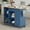 1 Drawer 2 Doors Blue, variant on Walsunny Kitchen Islands Carts with Drop Leaf Table 1 Drawer 5 Wheels 2 Magnetic Doors Rolling Storage Cabinet Blue