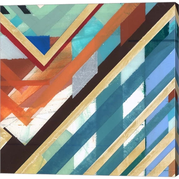 Great Art Now Zig Zag III by Bellissimo Art, Canvas Wall Art, 24W x 24H