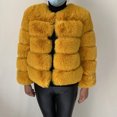 thumbnail image 1 of Abrigo de piel sintética para mujer, mullida Chaqueta corta de alta calidad, Tops peludos a la moda, otoño e invierno, 2024, 1 of 5