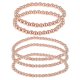 thumbnail image 1 of Pulsera de cuentas Unique Bargains para mujeres y hombres Pulsera de bolas de cuentas Kit de pulsera elástica apilable Tono de oro rosa, 1 of 7