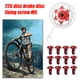 thumbnail image 5 of Tornillo De Disco De Bicicleta 12 tornillos de rotor de freno de disco de bicicleta, tornillos de disco de bicicleta de montaña de acero (rojo) Likrtyny  Accesorios para bicicletas, 5 of 6