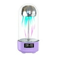 thumbnail image 6 of Jacenvly 2024 New Alarm Clock Radio Luminous Jellyfish Wireless Bluetooth Speaker Colorful Vibe Breathing Light Outdoor Sound Night Light Pink, 6 of 6