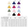 thumbnail image 3 of IBTOM CASTLE Baby Girls Ruffle Layered Tulle Tutu Dress, Bowknot V Back Birthday Party Pageant Formal Infant Gown with Headband 2T Red, 3 of 7