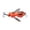 Watermelon Red1, variant on Bionic Wasp Topwater Fishing Lure 1.89 Inch, Floating Hard Artificial Bait with Ultra-Sharp Carbon Steel Treble Hooks for Bass Pike Walleye, Freshwater Saltwater, Fishing, Black