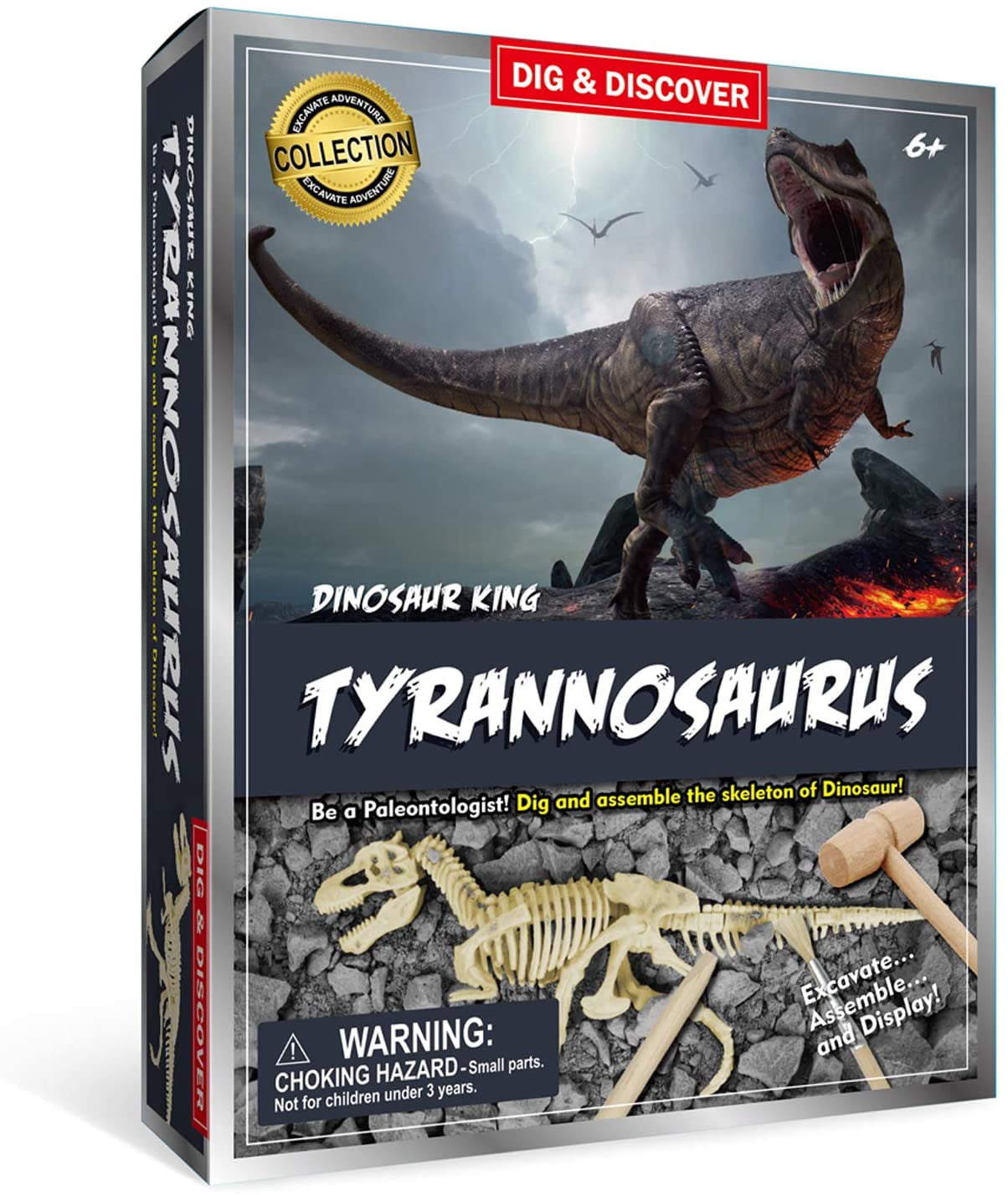 Dinosaur Dig Kit Archeology Kids Dino Toy Fossils Paleontology Skeleton Science 