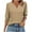 Khaki, variant on ShomPort Womens Causal Tops V-Neck 3/4 Sleeve Dressy Ruffle Breathable Business Spring Trendy Outfits