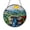 Acrylic 3.5 Inch, variant on Waterfall Garden Well Landscape Glass Suncatcher Round Window Hanging, Serene Outdoor Scene Decor Gift for Mom