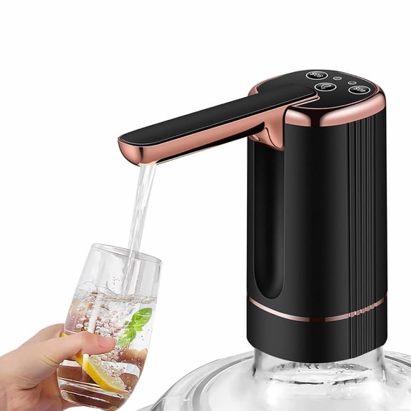 Water Dispenser Pump Electric Water Bottle Pump with Removable Base for 1-5 Gallon Jug Automatic Water Dispenser Countertop for RV Outdoor Travel Bedside Home Office