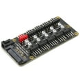 thumbnail image 2 of HUB Motherboard, Fan Hub 15pin Interface Safe Compact Design  For Desktop PC Ph35, 2 of 8