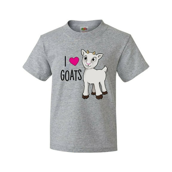 Inktastic I Love Goats- Cute Goat Youth T-Shirt