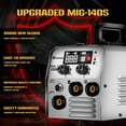 thumbnail image 4 of Soldadora SSIMDER MIG 140A 2 en 1 Stick/Flux Core 110V/220V, 4 of 7