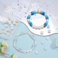 thumbnail image 3 of 1 Box 8mm 52Pcs Letter Shell Beads Shells Beads Natural Alabet White A to Z Letters Spell Name Conch Summer Loose Spacer for Crafts Jewelry Making DIY Bracelet Necklace Supplies Handmade, 3 of 5
