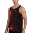 thumbnail image 2 of Fuzoiu Red Spider On The Web Print Men's Workout Tank Tops,Sleeveless Gym Shirt Quick Dry,Fitness Bodybuilding T-Shirt,Muscle Athletic Workout Tee-4X-Large, 2 of 7