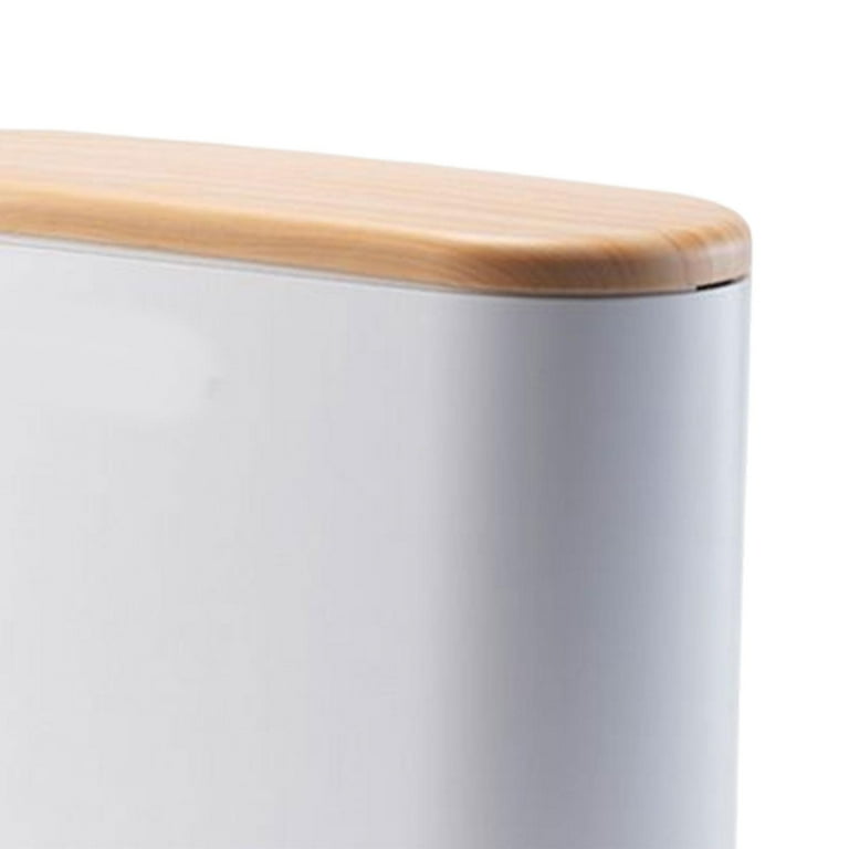 1PC Narrow Slit Garbage Can, Household Large Capacity Garbage Can, Kitchen  Bathroom With Lid Trash Can, Kitchen Bathroom Bedroom Office Accessories