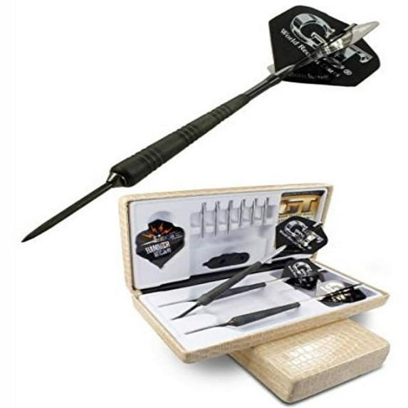 Bottelsen Hammer Head Steel Tip 90% Tungsten GT III Black Steal 5/16-Inch Diameter Dart, 25 Gram