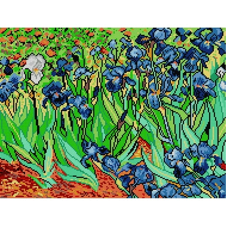 UPC: 5908228974620 | Gobelin canvas for halfstitch without yarn after Vincent van Gogh – Irises 1202M