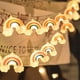 thumbnail image 1 of Lámpara de luces de arcoíris, decoración de luces de cadena, luz colgante de 1.5m, 10 luces, para fiestas de Halloween, Navidad, camping, luz de cadena desmontable, reutilizable, luz, 1 of 7