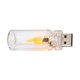 thumbnail image 2 of Glass Bottle LED Flame Effect Lamp USB Powered Night Light Decorative Ambient Lighting for Home Bedroom Office 1-Pack, 2 of 7